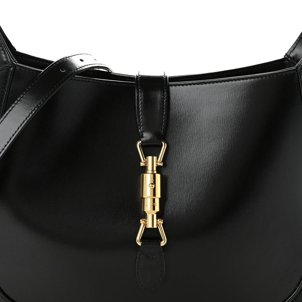 Boarded Dyana Lux Calfskin Medium Jackie 1961 Hobo Black