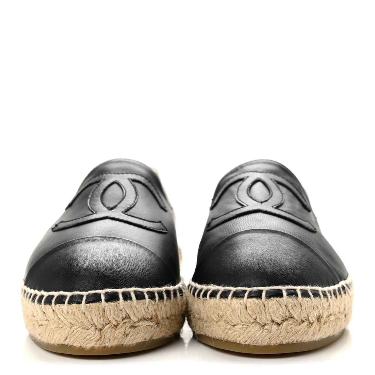 Lambskin CC Espadrilles 39 Black