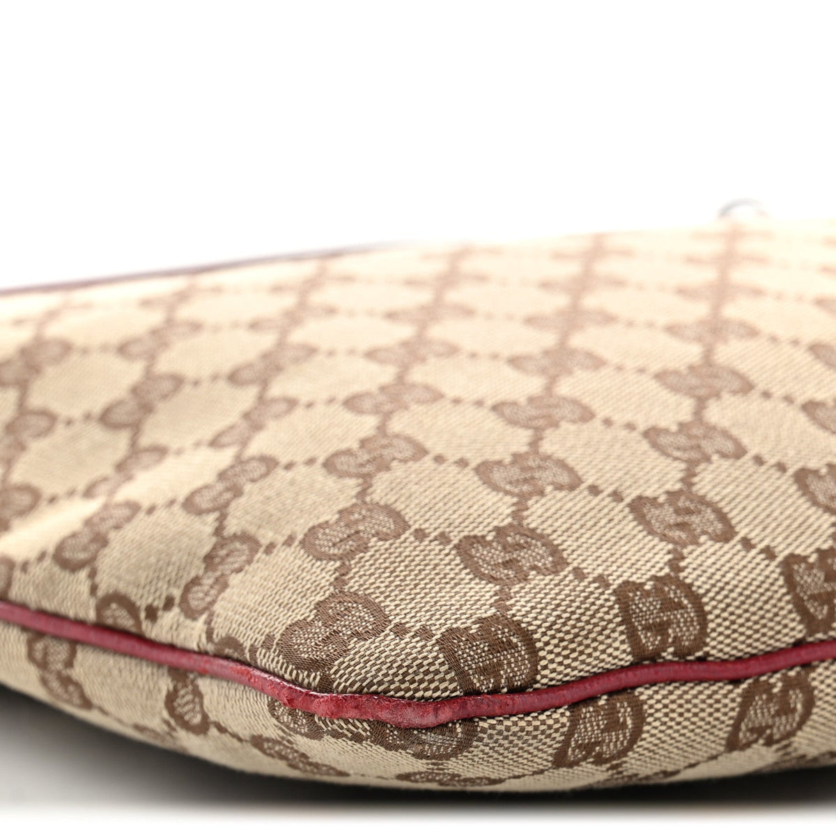 GG Supreme Monogram Medium Flat Messenger Bag Red