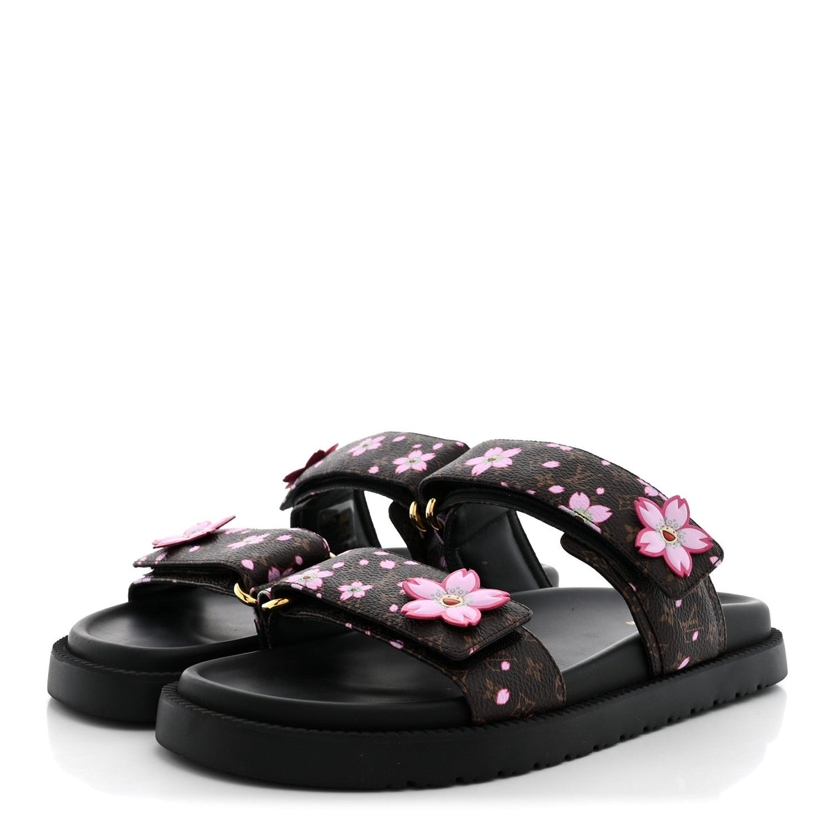 LV X TM Monogram LV Sunset Flat Comfort Mule 39 Sakura Brown