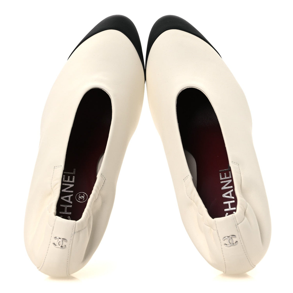 Lambskin Pumps 36.5 Ivory Black