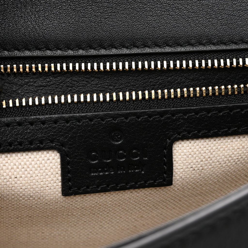 Calfskin Large Blondie Top Handle Bag Black
