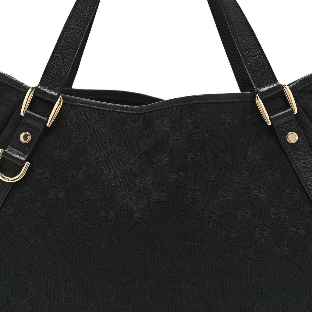 Monogram Medium Abbey Shoulder Bag Black