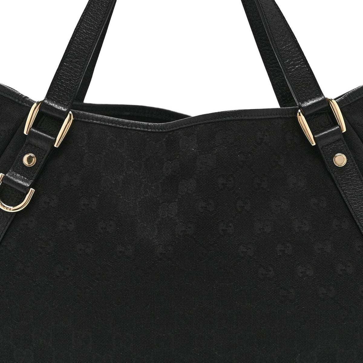 Monogram Medium Abbey Shoulder Bag Black