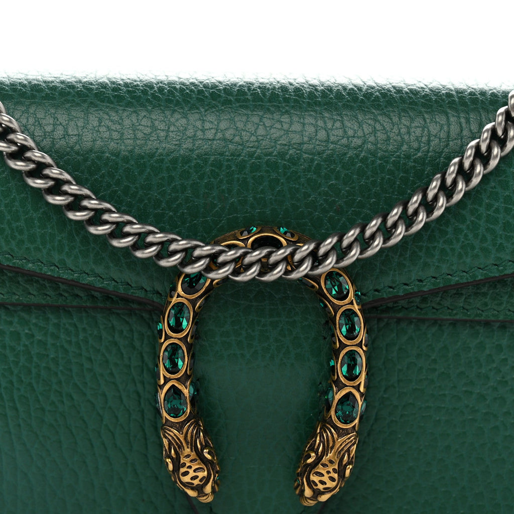 Calfskin Super Mini Dionysus Shoulder Bag Emerald