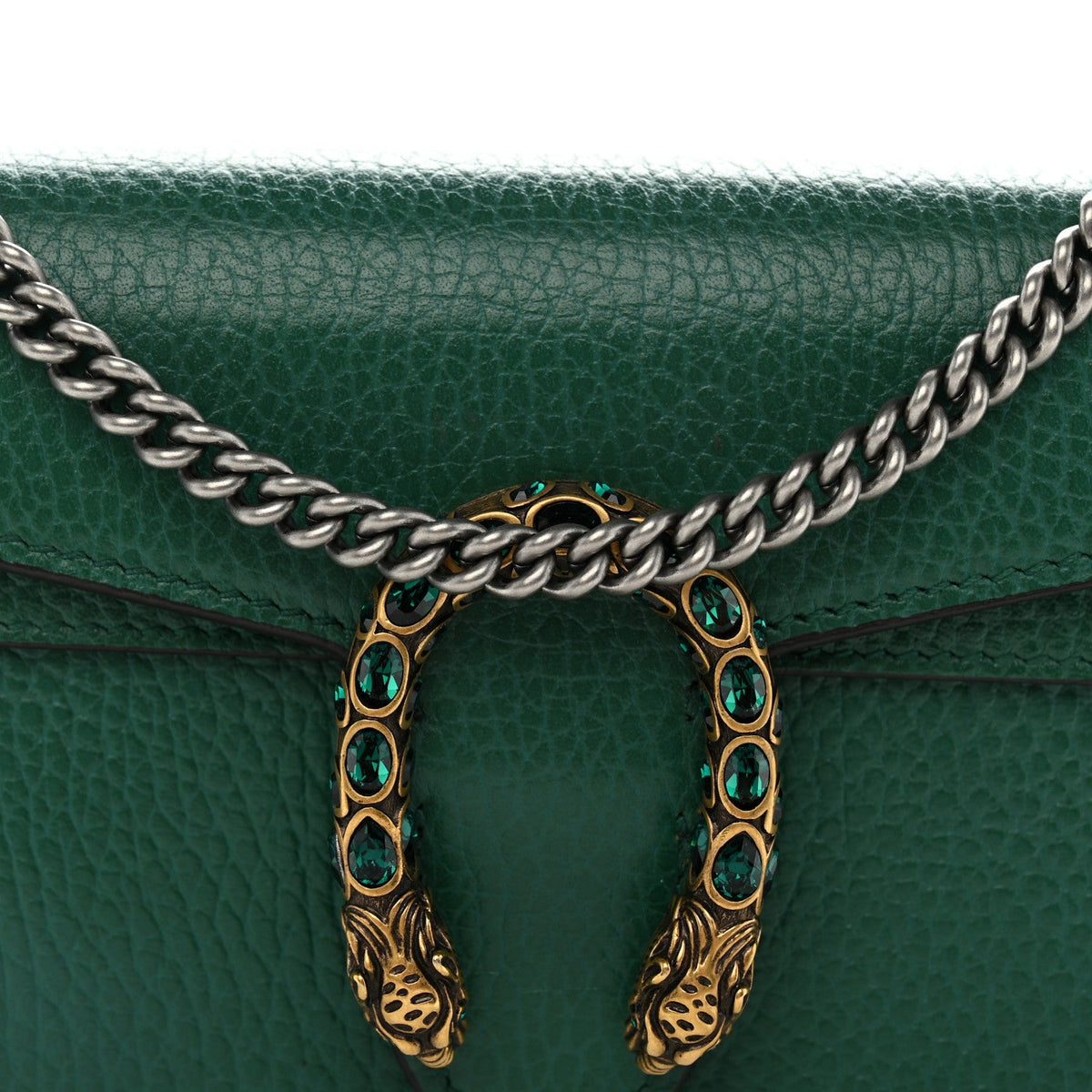 Calfskin Super Mini Dionysus Shoulder Bag Emerald