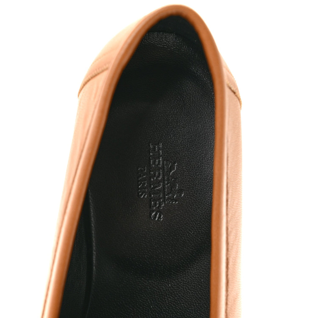 Goatskin Womens Paris Loafers 36.5 Gold