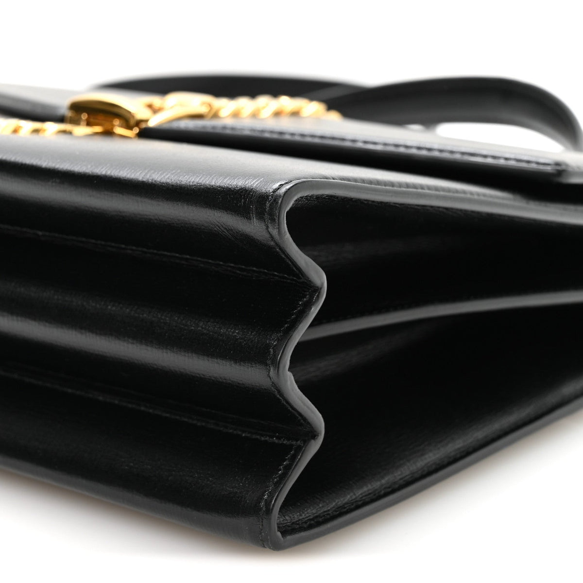 Azalea Calfskin Small Sylvie 1969 Top Handle Bag Black