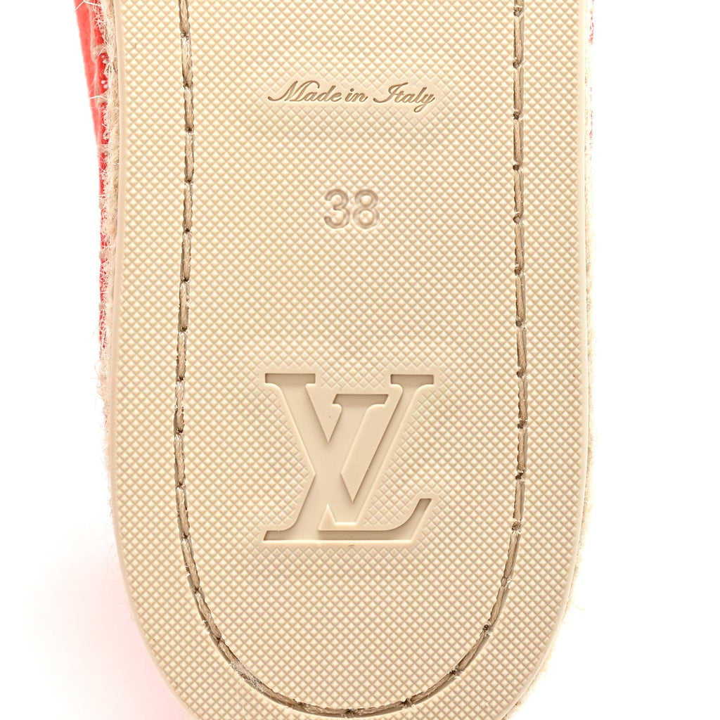Canvas Waterfall Espadrille 38 Rouge
