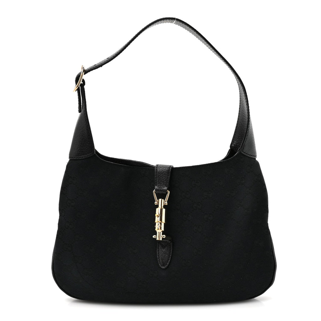 Monogram Small Jackie O Hobo Black