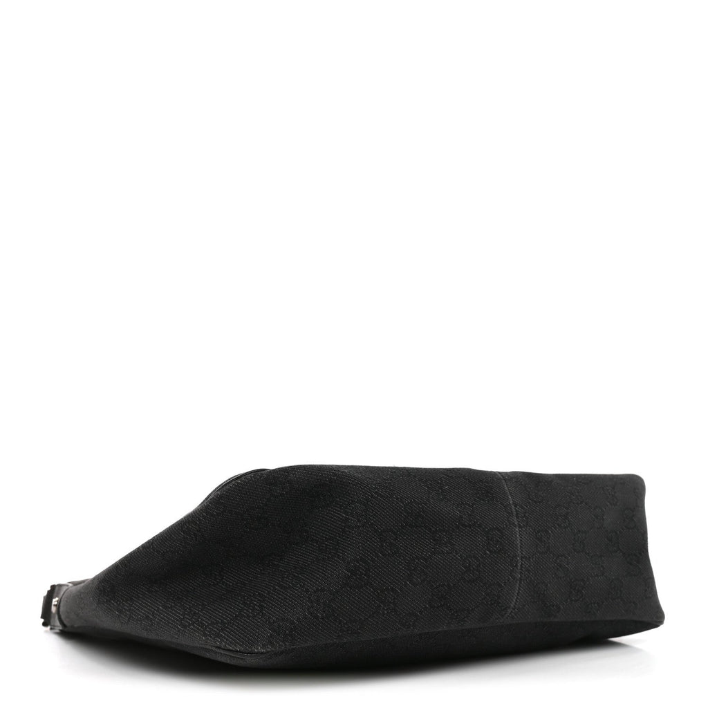 Monogram Medium Abbey Pocket Hobo Tote Black