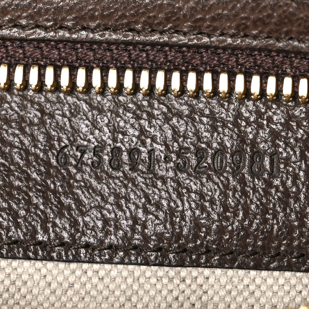 Monogram Jumbo GG Textured Dollar Calfskin Web Messenger Shoulder Bag Camel Ebony New Acero