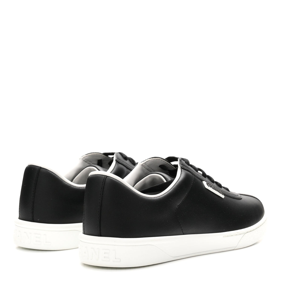 Calfskin CC Womens Sneakers 40 Black