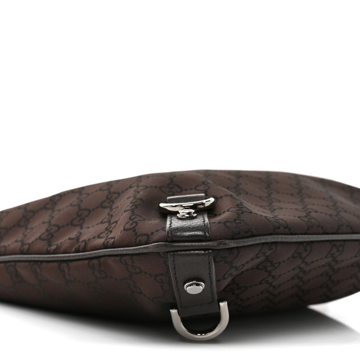 Nylon Monogram Abbey Messenger Bag Dark Brown