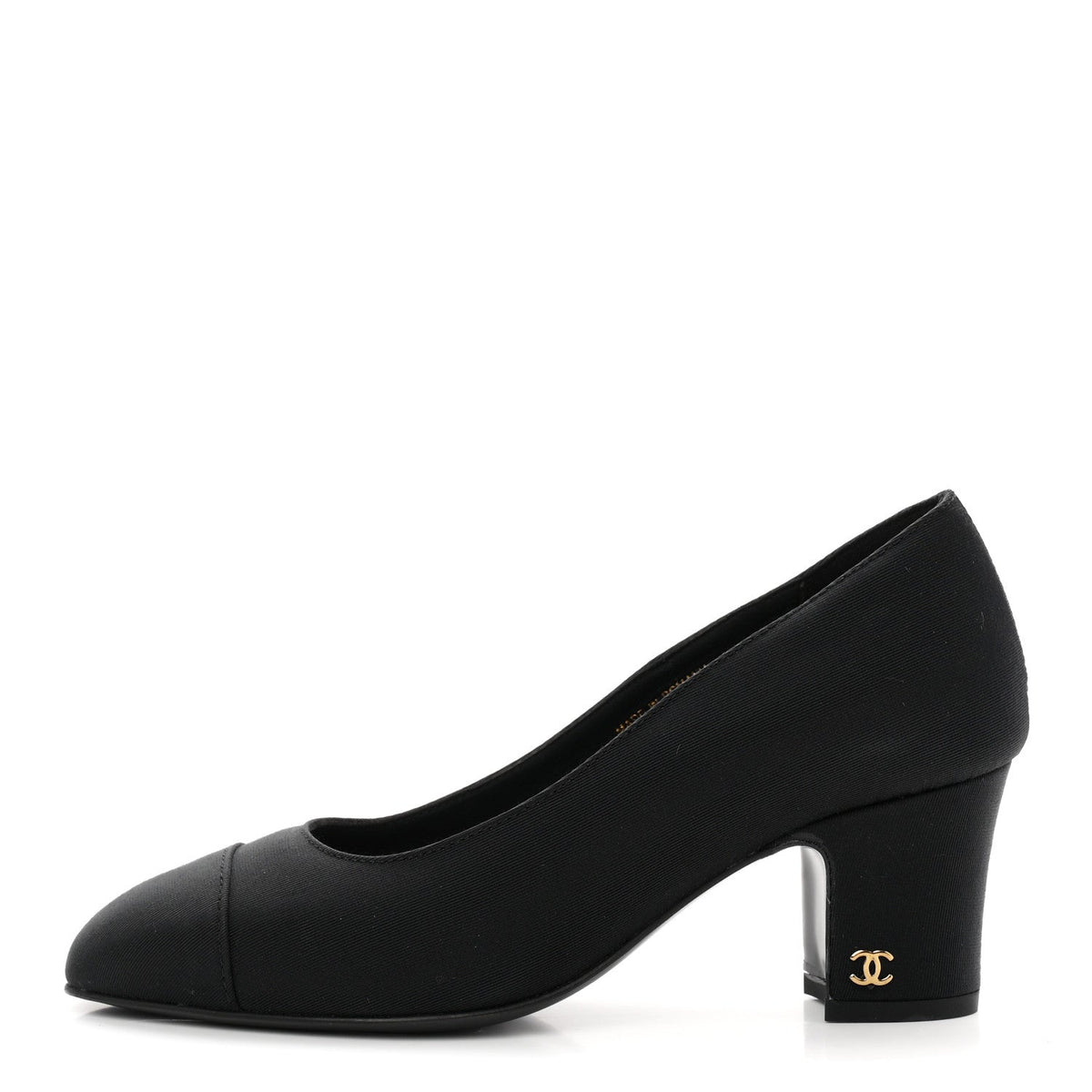 Grosgrain Cap Toe Uniform Pumps 35 Black