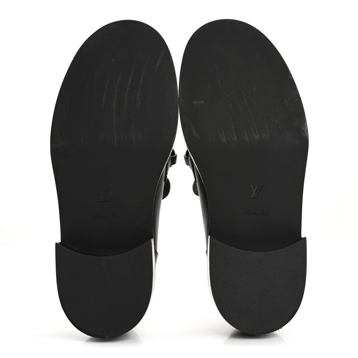 Calfskin Oversized Chain Academy Loafers 37.5 Black