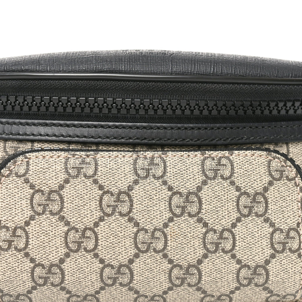 GG Supreme Monogram Belt Bag Black