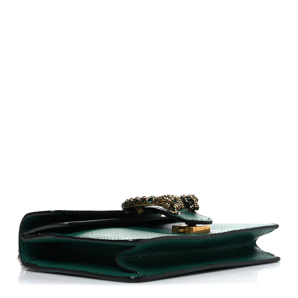 Calfskin Mini Dionysus Shoulder Bag Emerald
