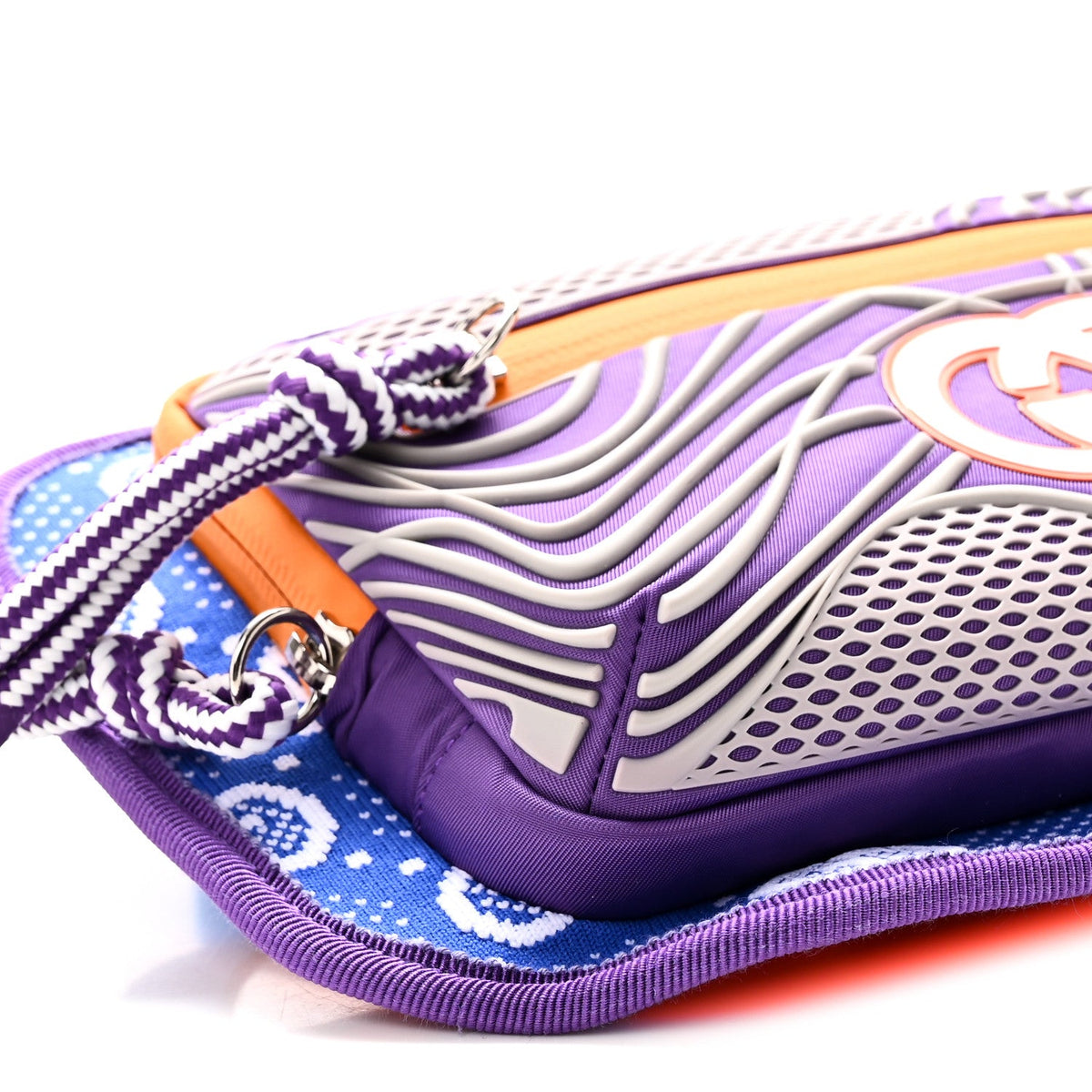 Jersey GG Monogram All Over Sporty Belt Bag Grey White Multicolor