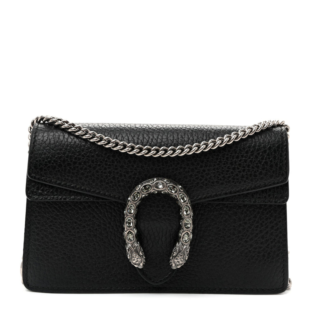 Calfskin Super Mini Dionysus Shoulder Bag Black