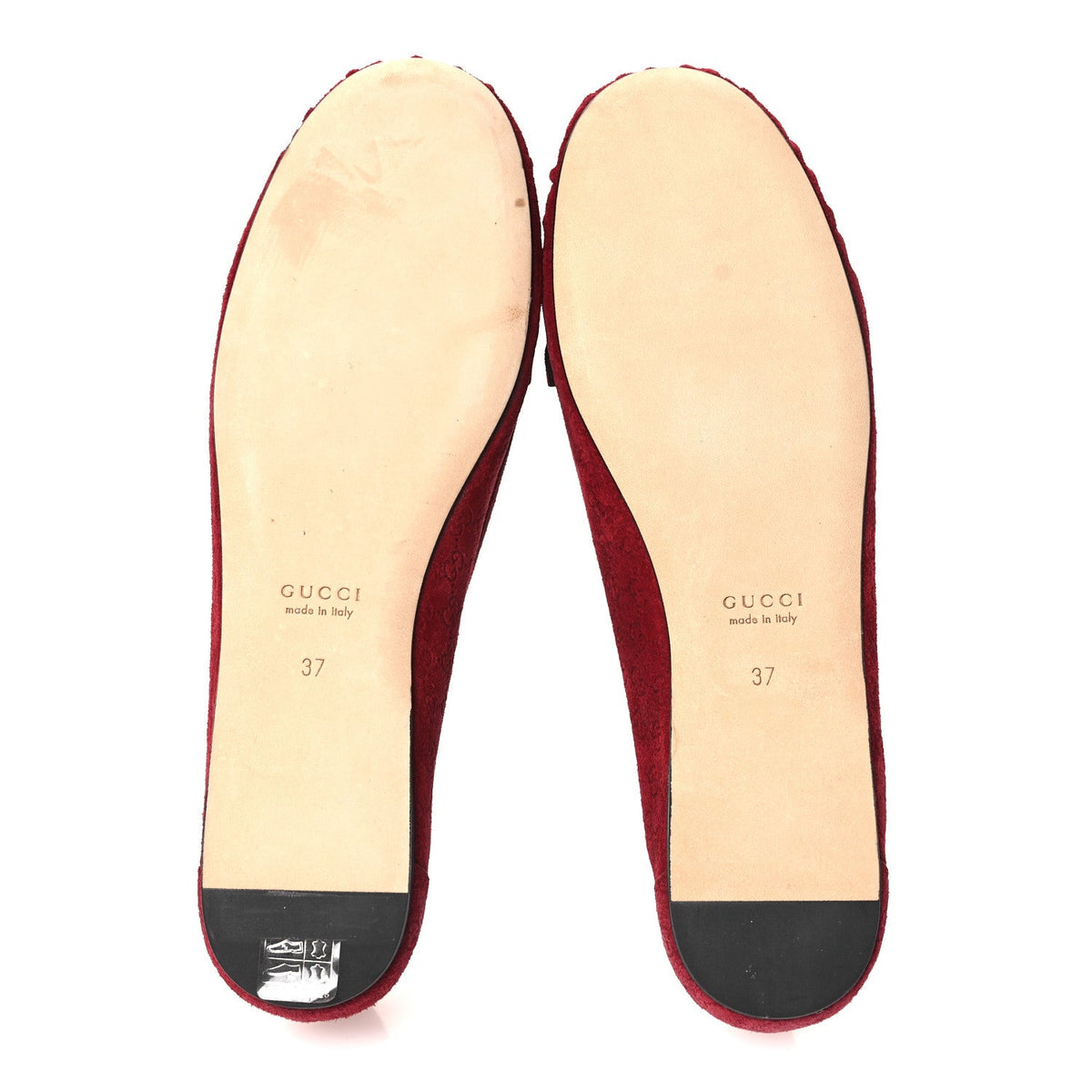 Suede Micro GG Horsebit Womens Kensington Moccasin Loafers 37  Rosso Ancora
