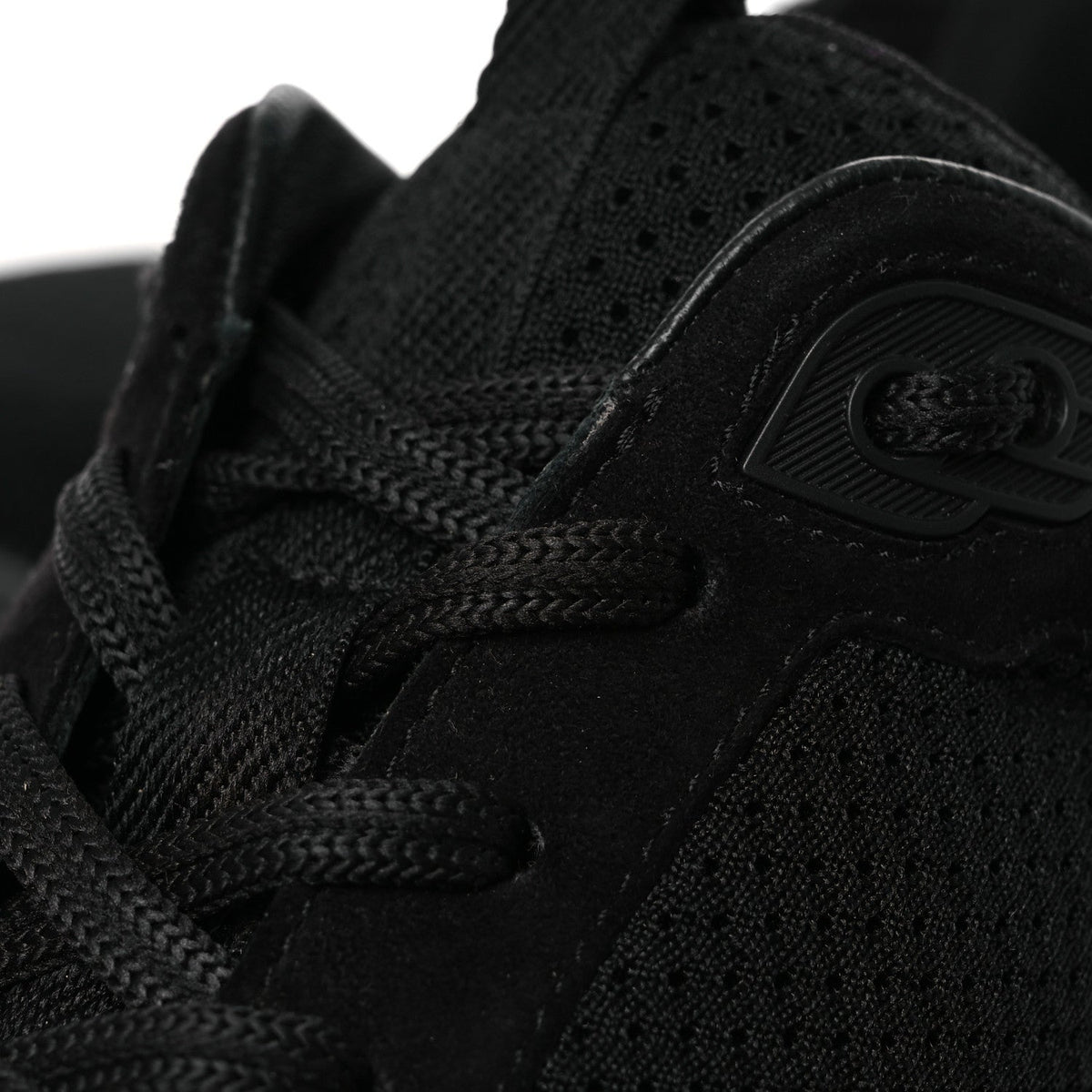 Technical Knit Suede Heros Sneakers 40 Black