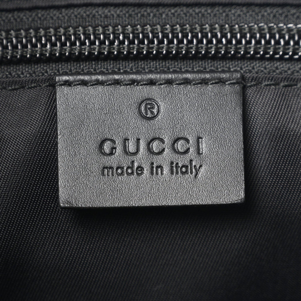 GG Supreme Monogram Web Flap Messenger Bag Black