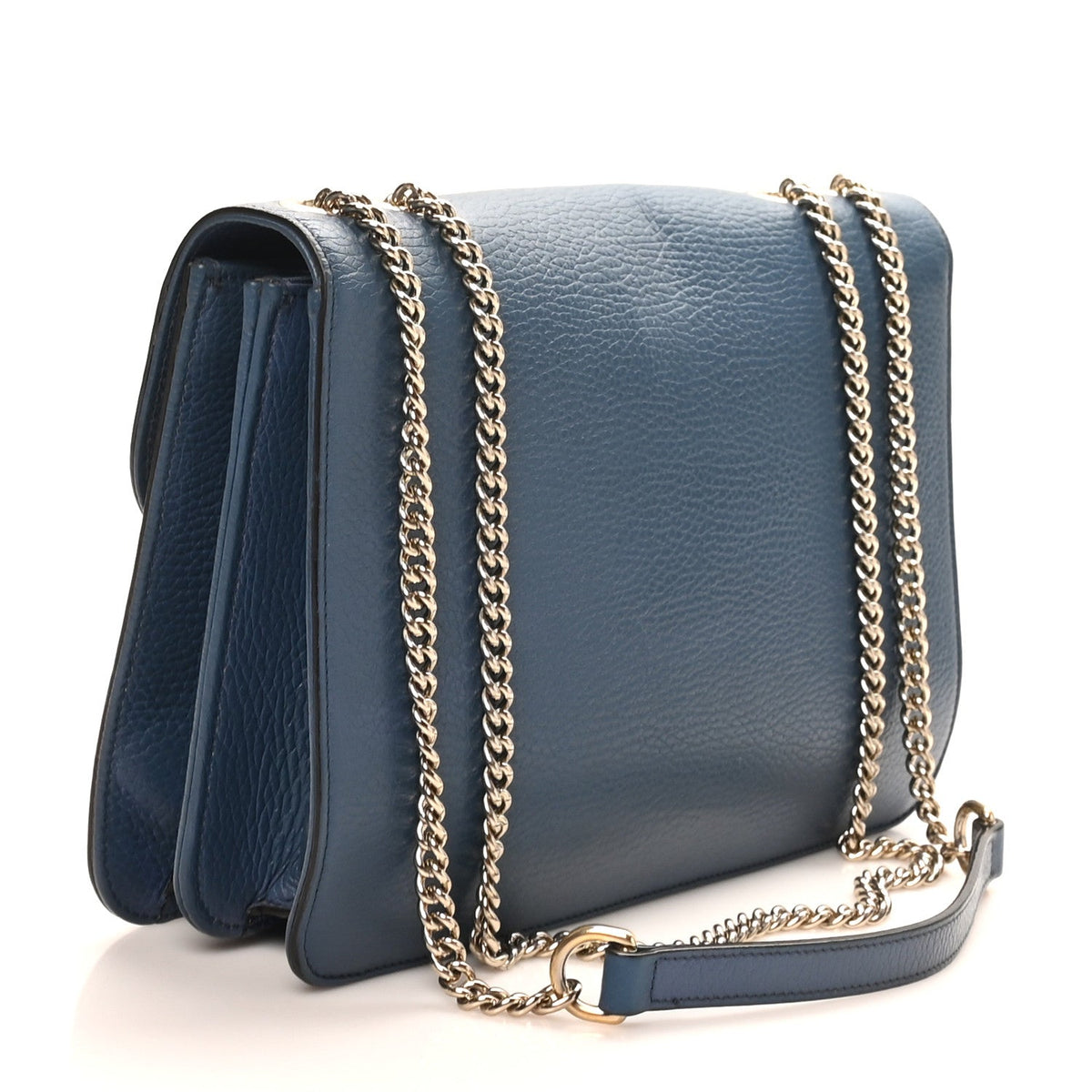 Dollar Calfskin Small Interlocking G Shoulder Bag Caspian