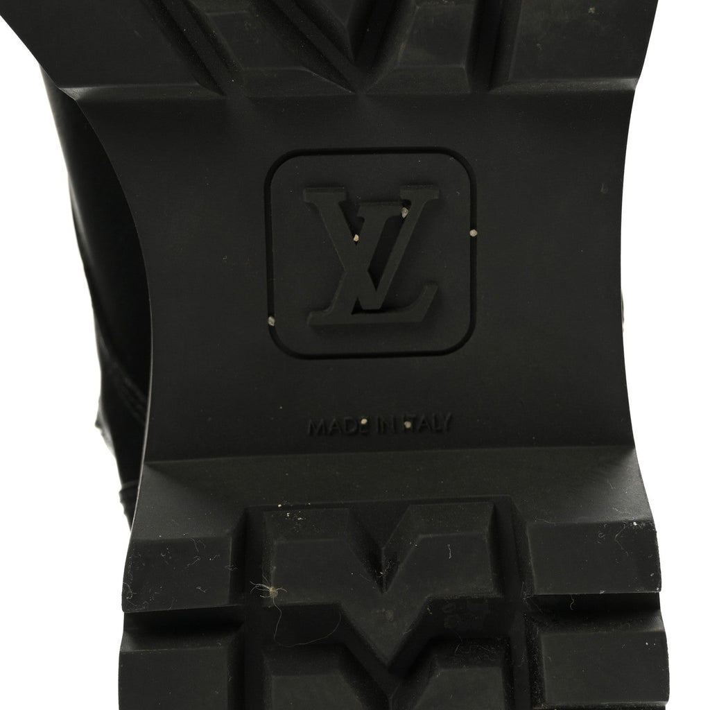 Calfskin Territory Flat Ranger Boots 38 Black