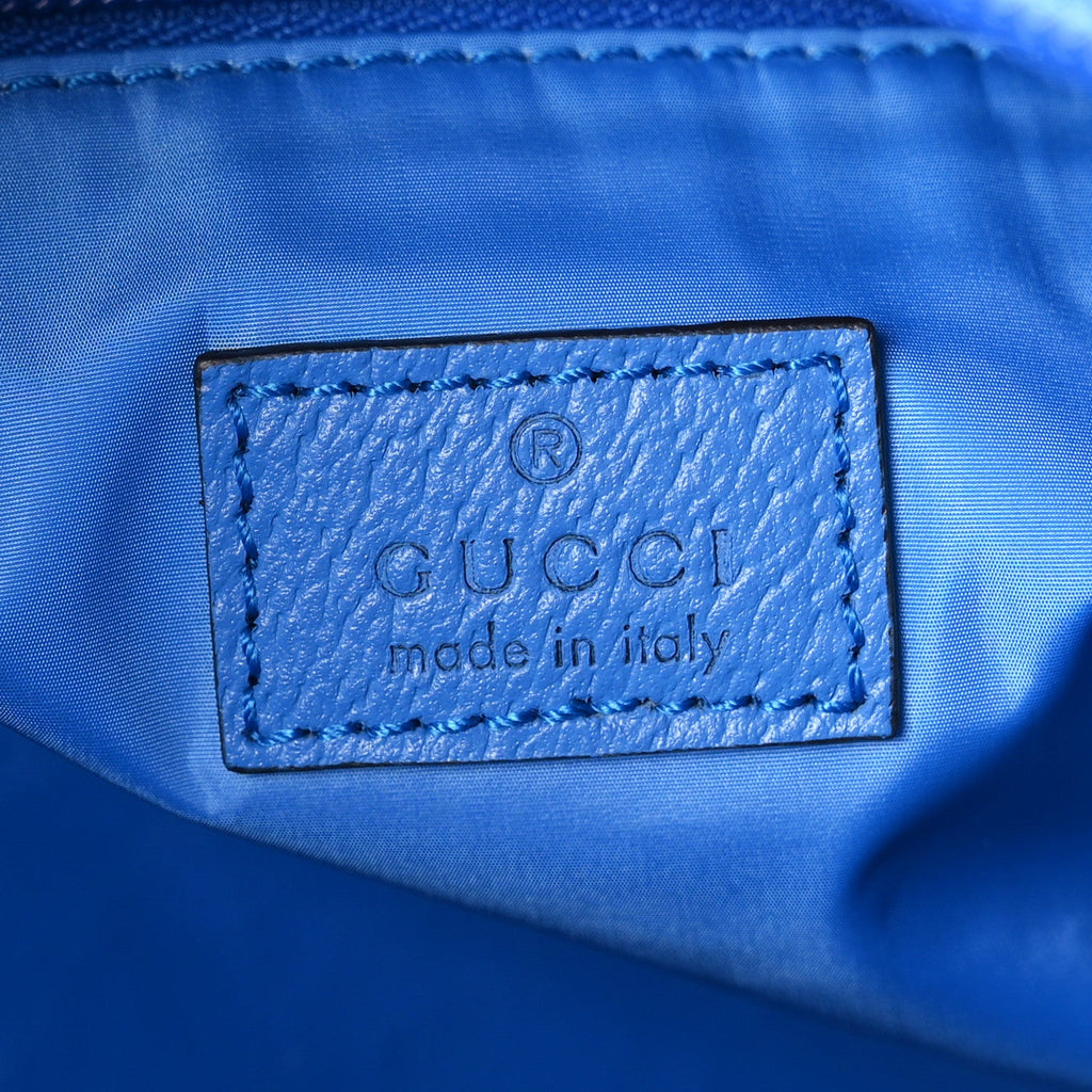 Crystal Monogram Web Medium Duffle Bag Blue
