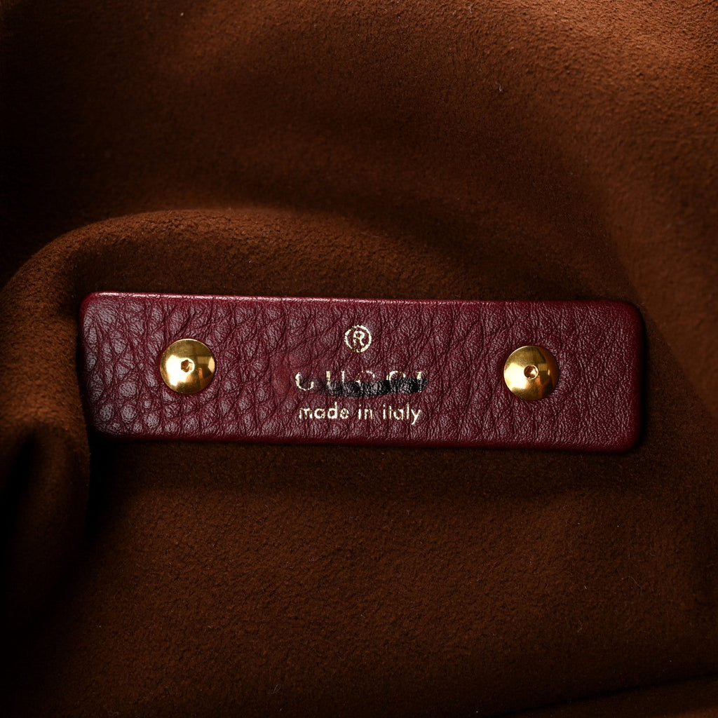 Grained Calfskin Softbit Maxi Shoulder Bag Rosso Ancora Red
