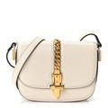 Azalea Calfskin Mini Sylvie 1969 Flap Messenger Bag Mystic White