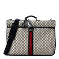 GG Supreme Monogram Web Savoy Garment Bag Beige Blue