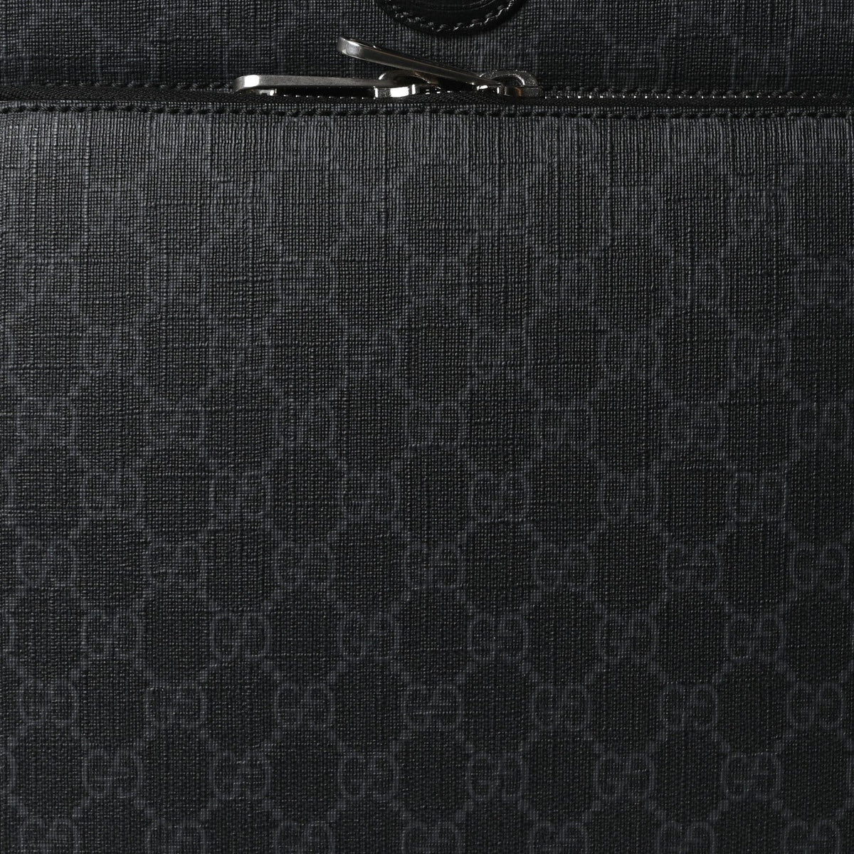 GG Supreme Monogram Four Wheel Suitcase Black Grey