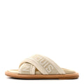LV Bliss Womens Comfort Cross-Over Mules  37 Ecru