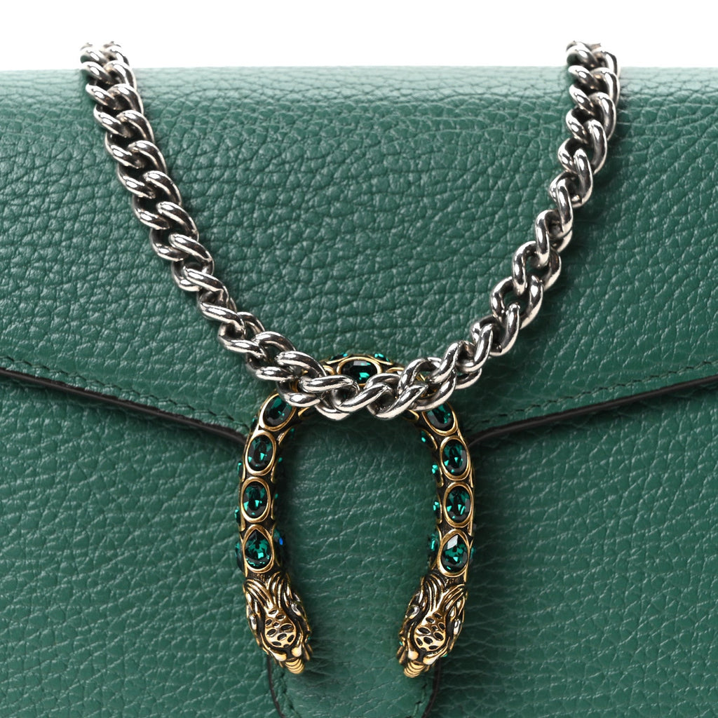 Calfskin Mini Dionysus Chain Wallet Emerald