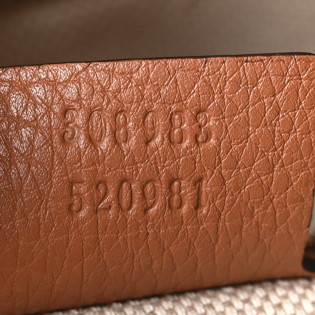 Pebbled Calfskin Small Soho Bowler Moka