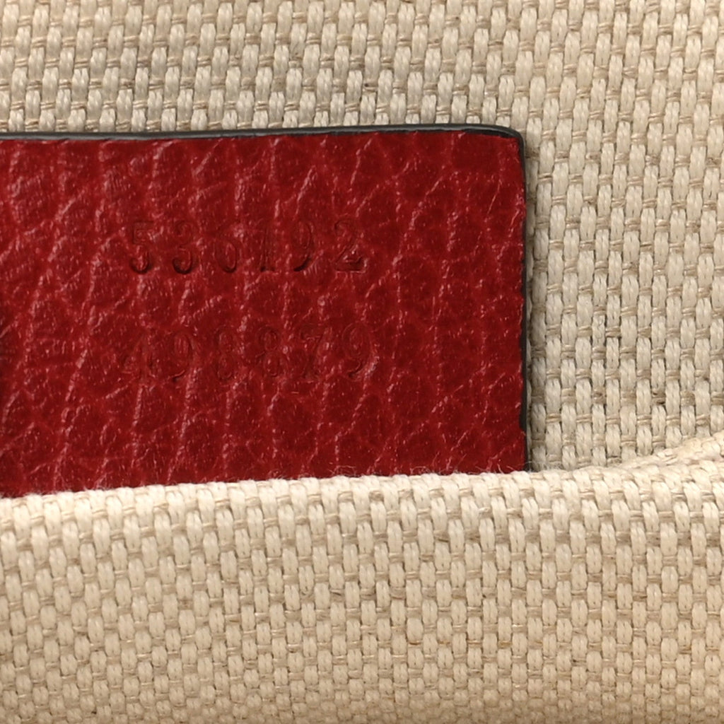 Pebbled Calfskin Soho Chain Backpack Hibiscus Red