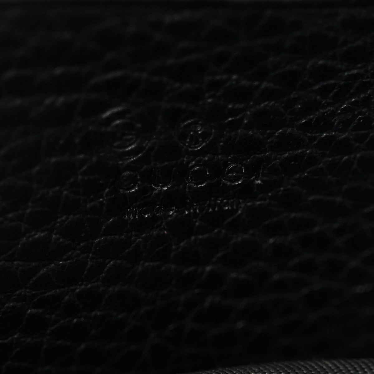 Dollar Calfskin Interlocking G Chain Wallet Black
