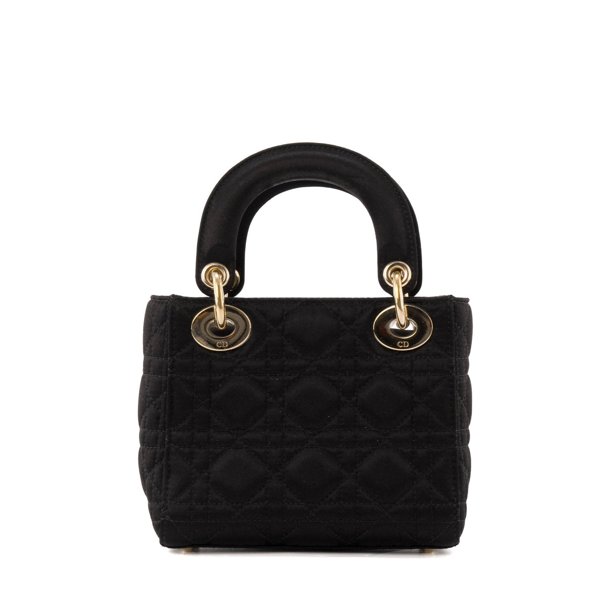 DIOR - Lady Dior Christal Mini Dior handbag in black satin