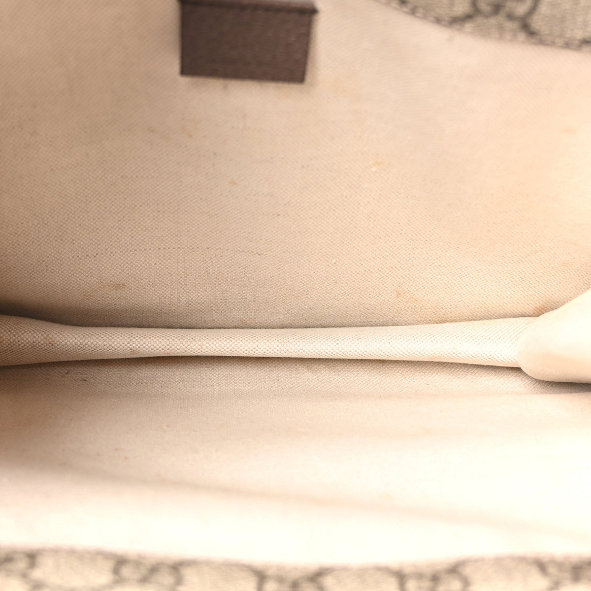 GG Supreme Monogram Web Neo Vintage Double Flap Messenger Bag Beige New Acero