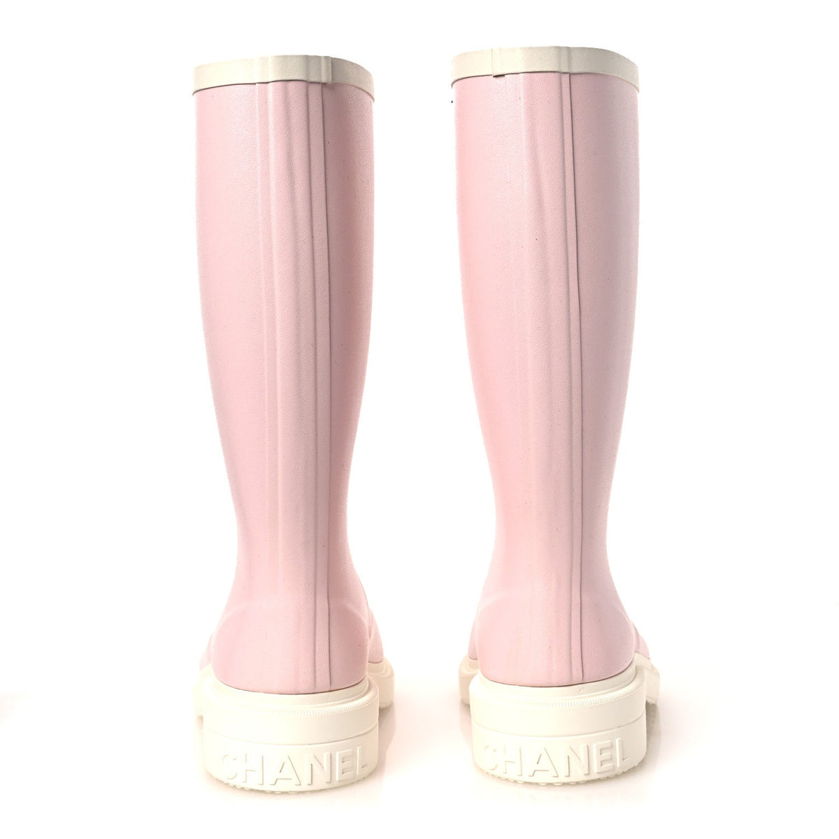 Caoutchouk CC High Boots 36 Light Pink White