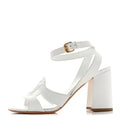 Calfskin LV Isola Sandals 40 White