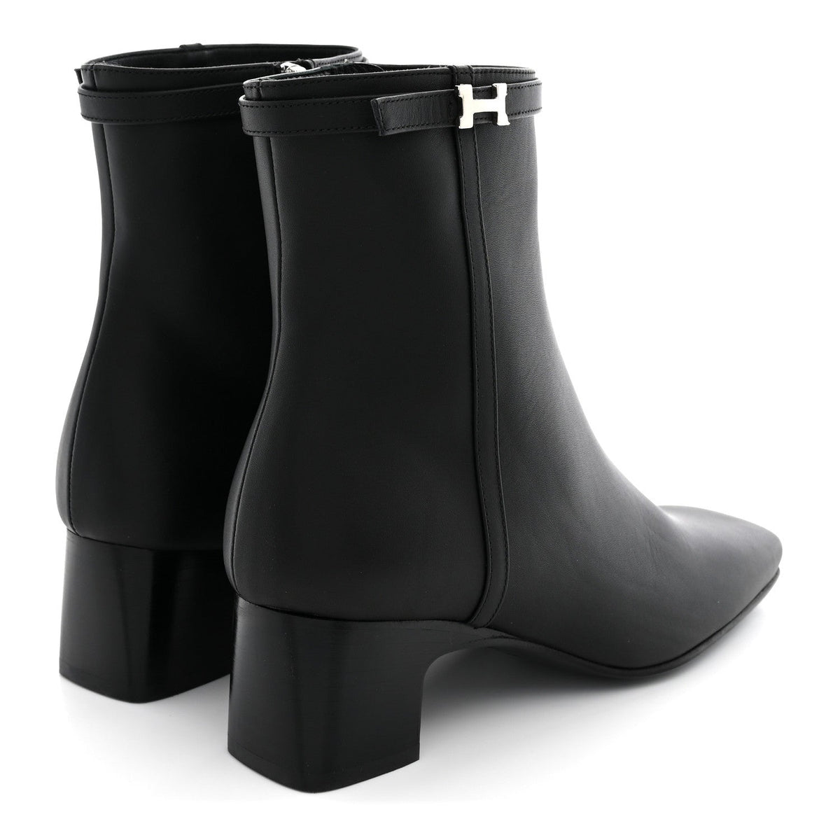 Calfskin Hommage Ankle Boots 36.5 Black