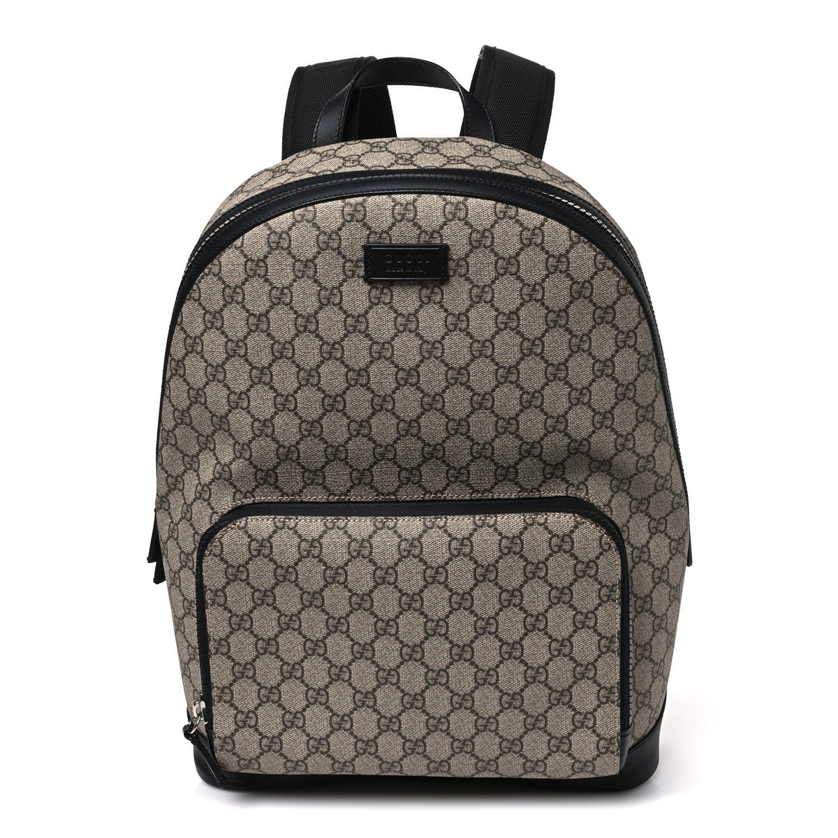 GG Supreme Monogram Medium Backpack Black