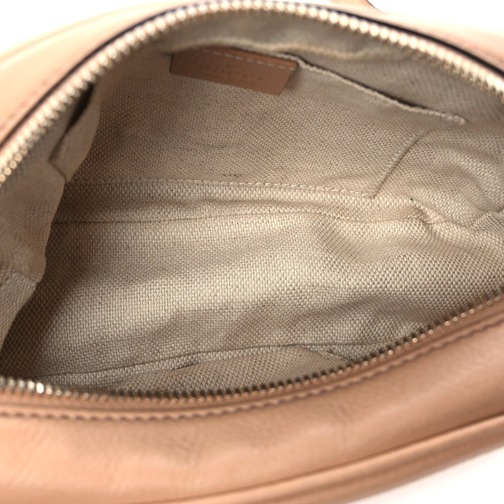 Pebbled Calfskin Small Soho Disco Bag Camelia