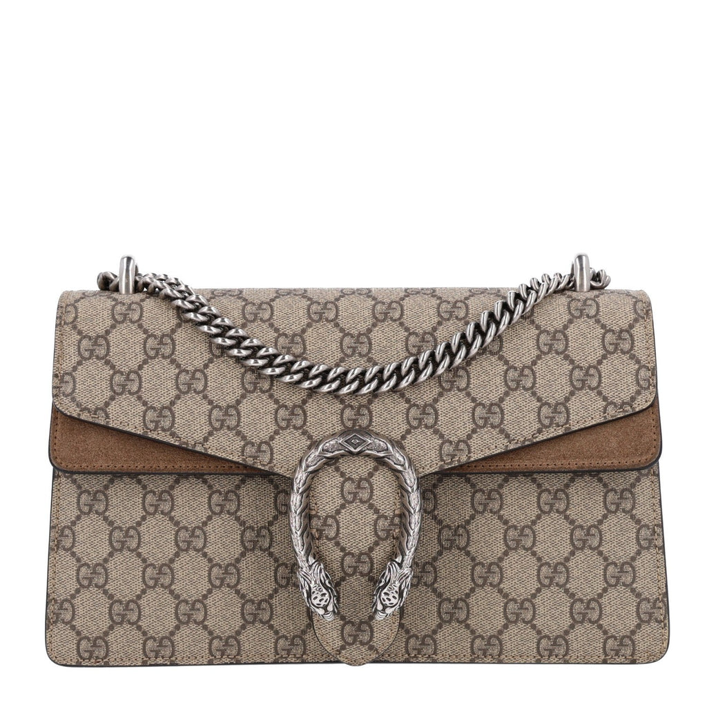 GG Supreme Monogram Small Dionysus Shoulder Bag Taupe