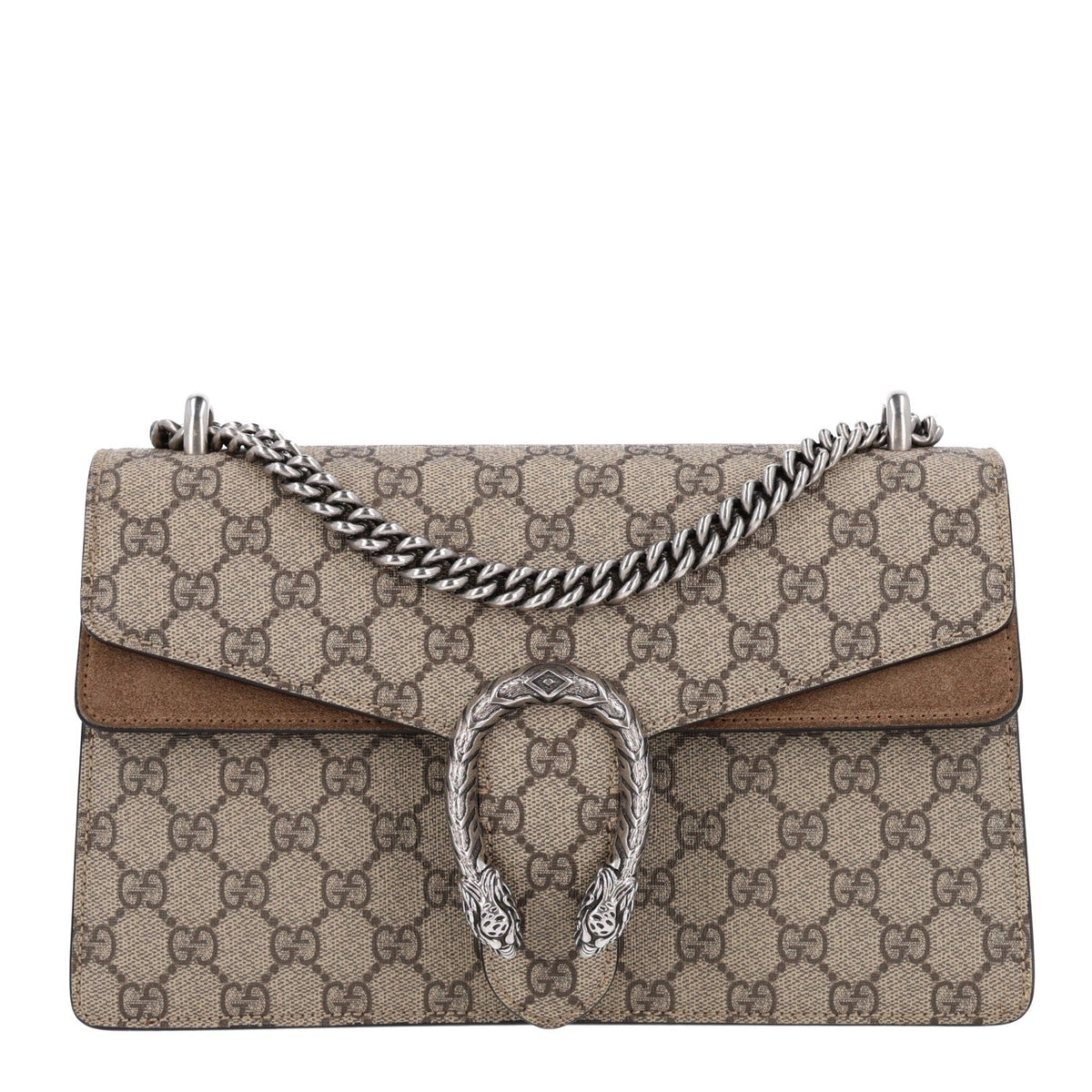 GG Supreme Monogram Small Dionysus Shoulder Bag Taupe