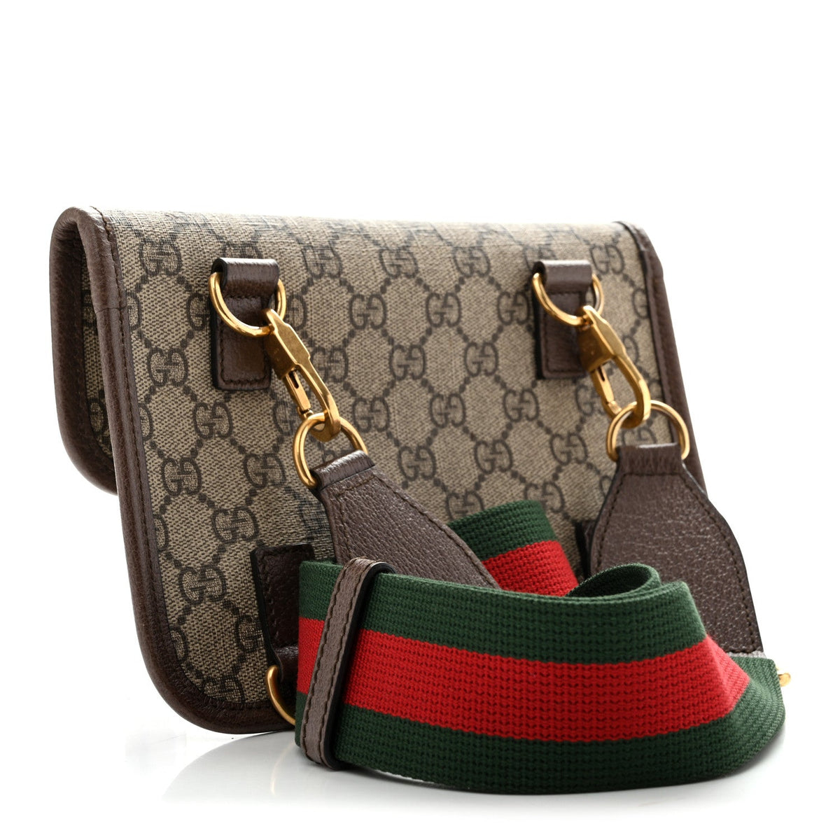 GG Supreme Web Totem Three Piece Monogram Shoulder Bag Beige New Acero