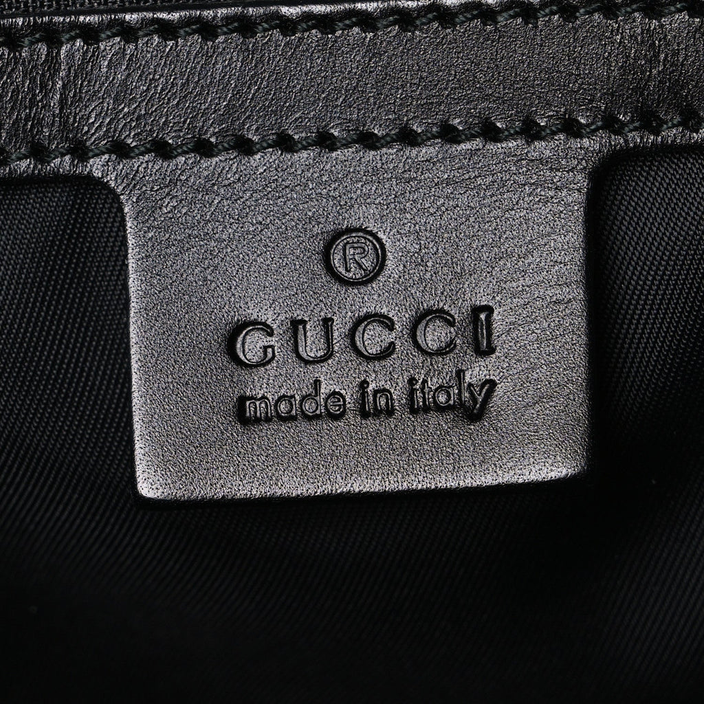 Techno Canvas Web Double Buckle Backpack Black